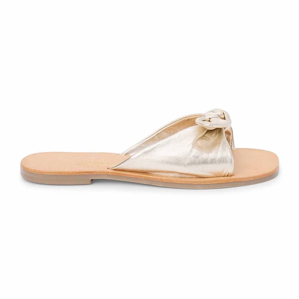 NEW COCONUTS BY MATISSE women's mackenzie slide sandal in gold